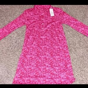 Womens Vineyard Vines Shirt Dress Sz Small Sankaty Margo Floral Design UPF...